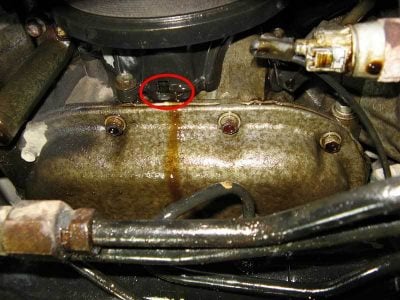 engine oil leak